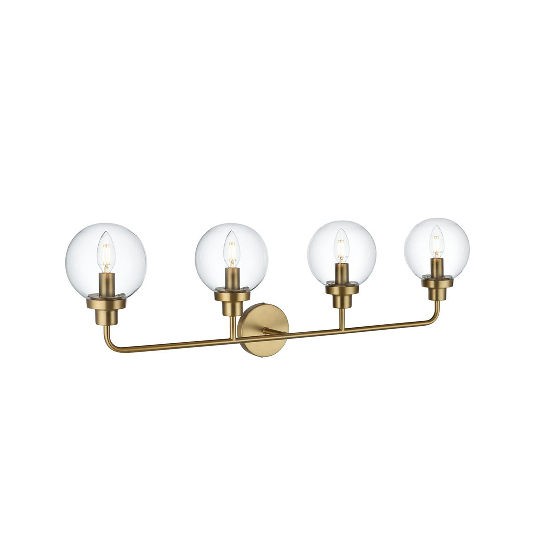 37 Inch Wall Sconce In Satin Gold - View 4 - Joshua Marshal
