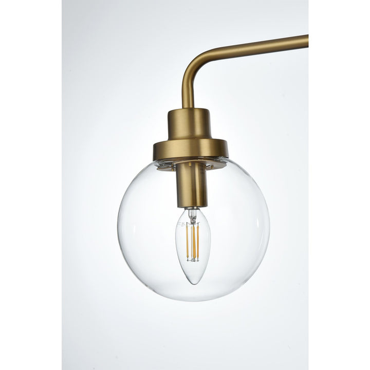 37 Inch Wall Sconce In Satin Gold - View 5 - Joshua Marshal