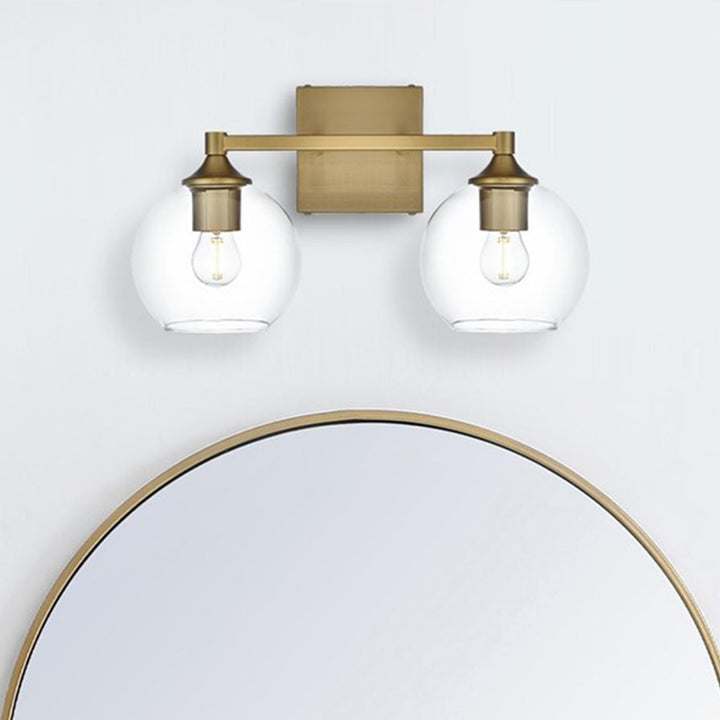 16 Inch Wall Sconce In Satin Gold Satin Gold And Clear Finish - LIGHTING by Joshua Marshal