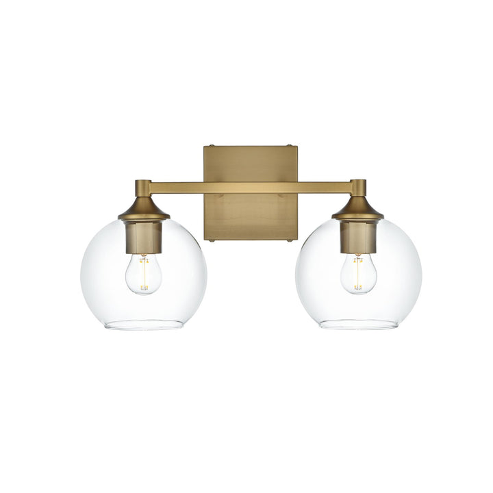 16 Inch Wall Sconce In Satin Gold - View 3 - Joshua Marshal