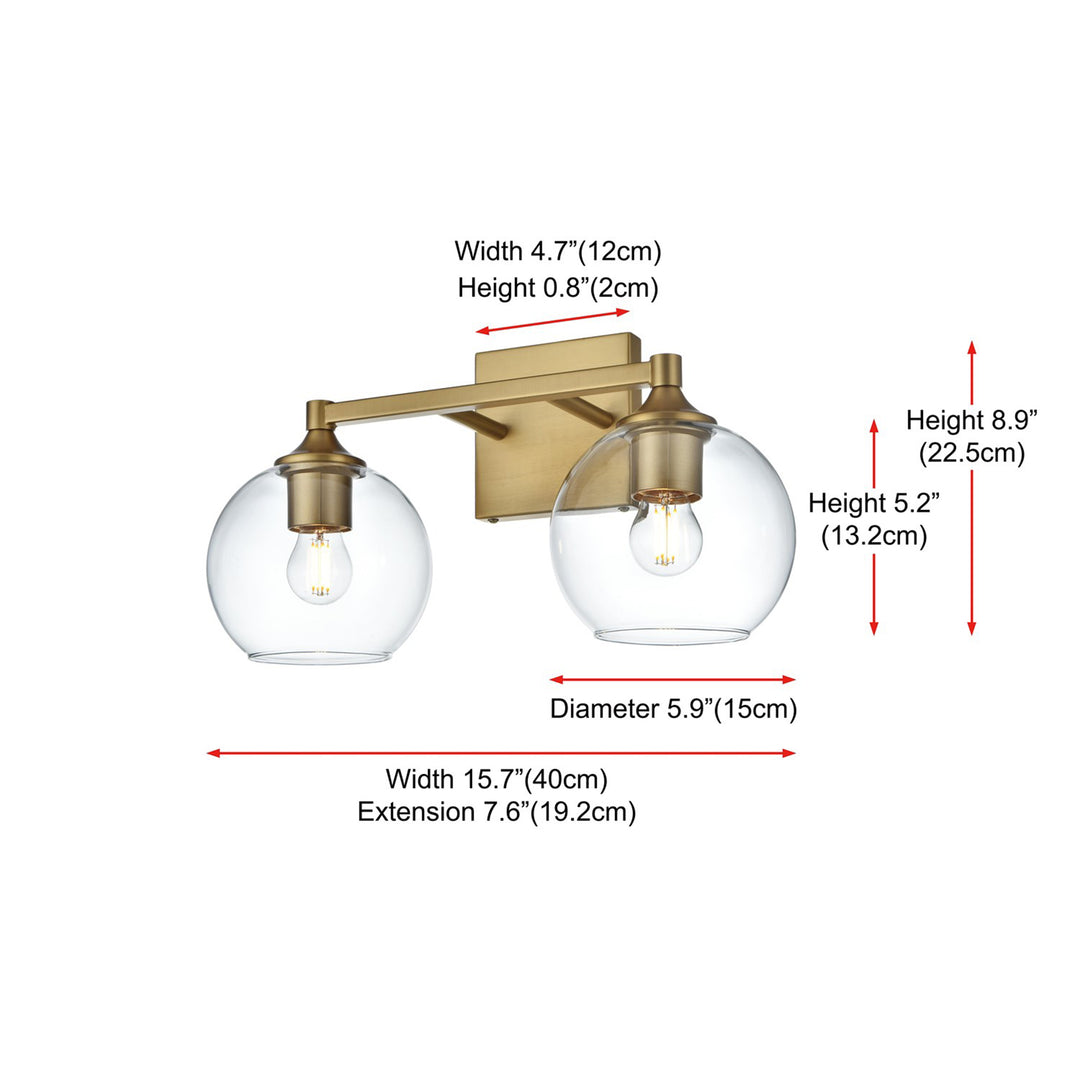 16 Inch Wall Sconce In Satin Gold - View 6 - Joshua Marshal