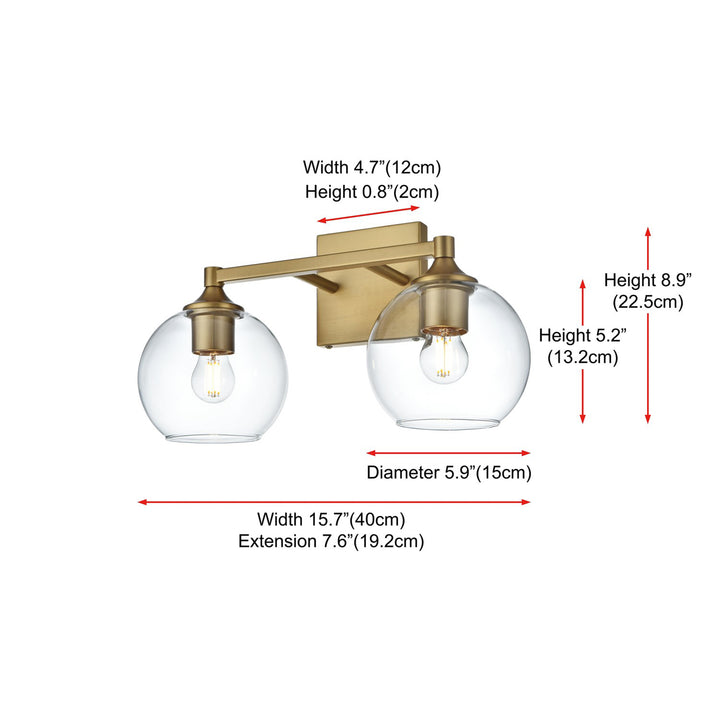 16 Inch Wall Sconce In Satin Gold - View 6 - Joshua Marshal