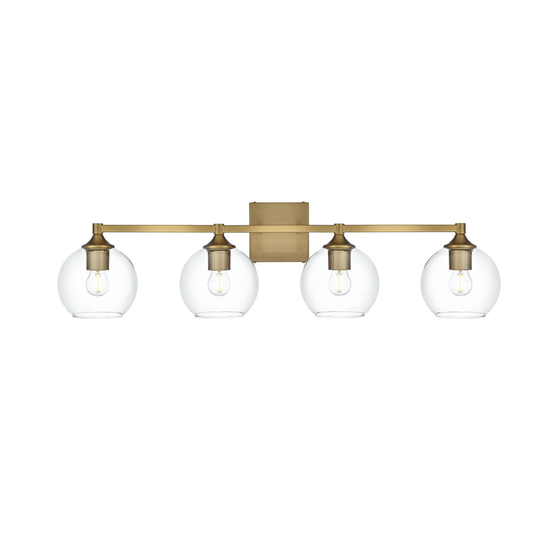 33 Inch Wall Sconce In Satin Gold - View 3 - Joshua Marshal