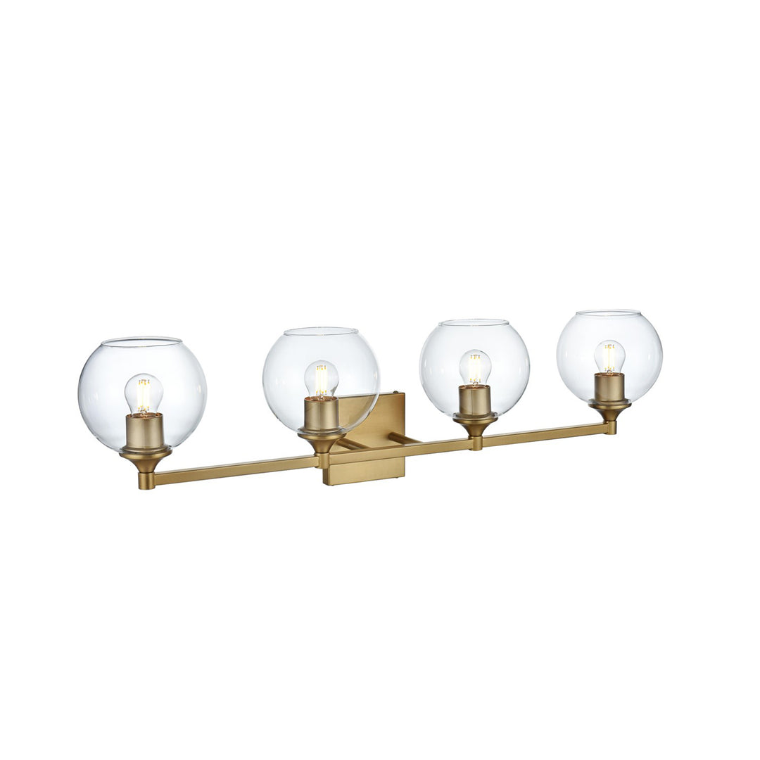 33 Inch Wall Sconce In Satin Gold - View 4 - Joshua Marshal