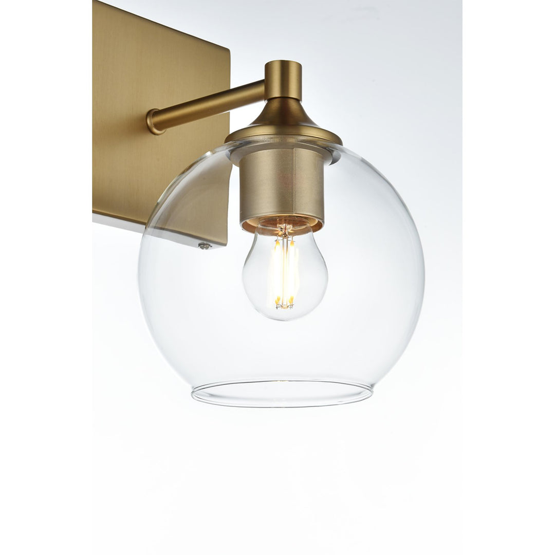 6 Inch Wall Sconce In Satin Gold - View 5 - Joshua Marshal