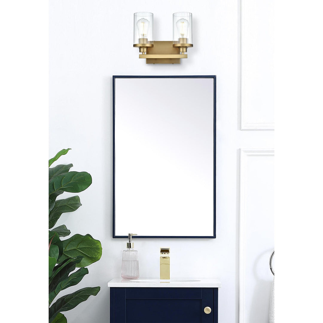 11.5 Inch Wall Sconce In Satin Gold - View 2 - Joshua Marshal