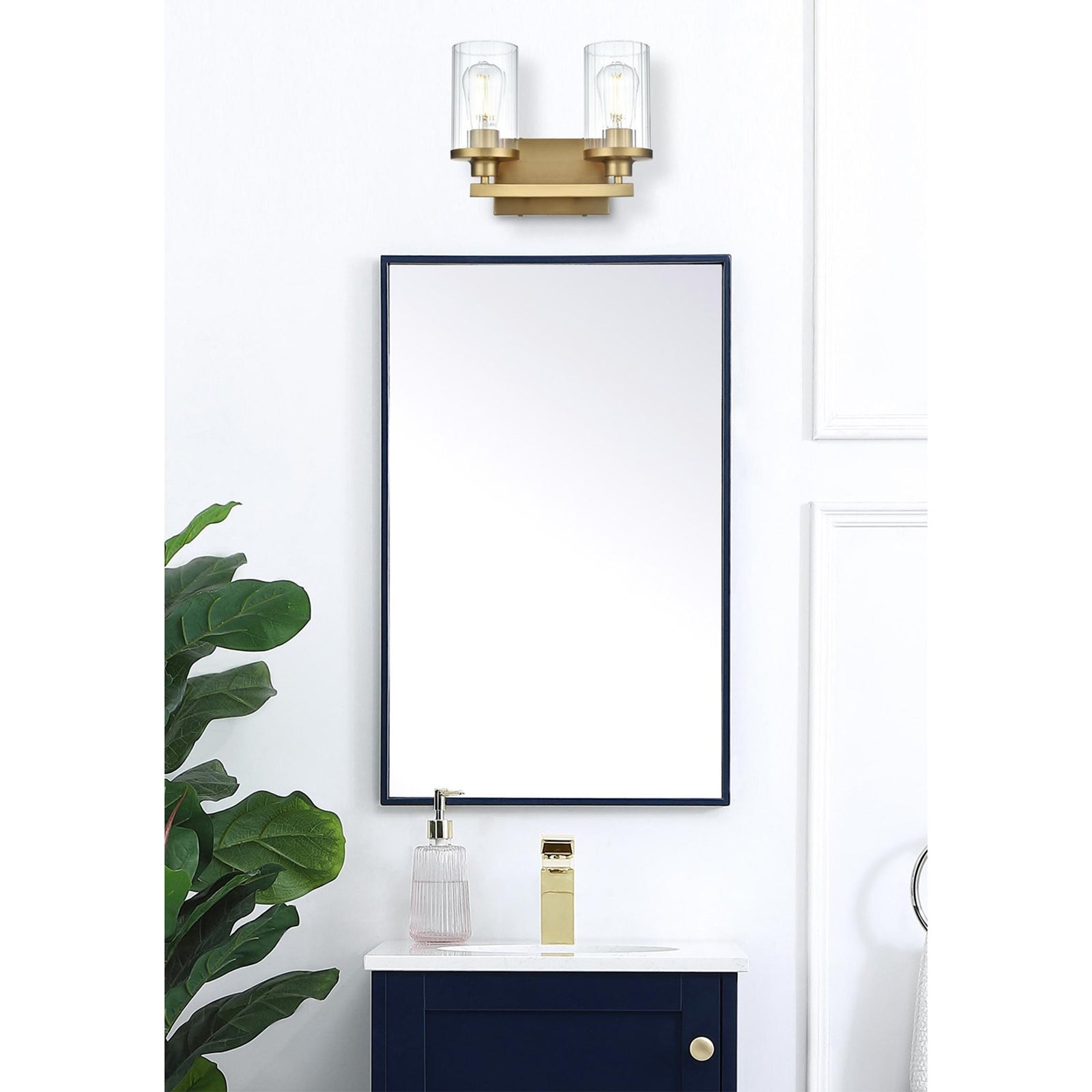 11.5 Inch Wall Sconce In Satin Gold - View 2 - Joshua Marshal