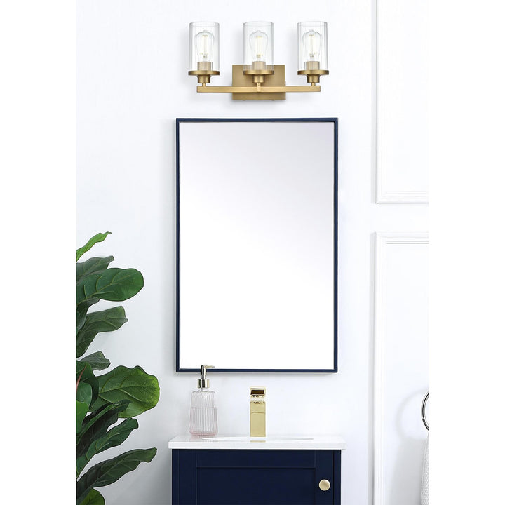 18 Inch Wall Sconce In Satin Gold - View 2 - Joshua Marshal