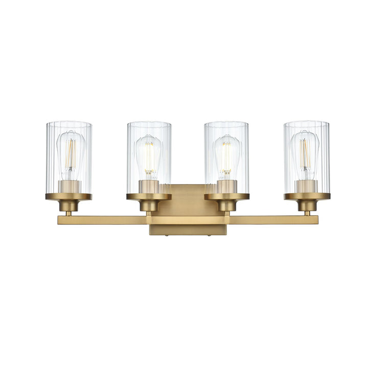 25 Inch Wall Sconce In Satin Gold - View 3 - Joshua Marshal