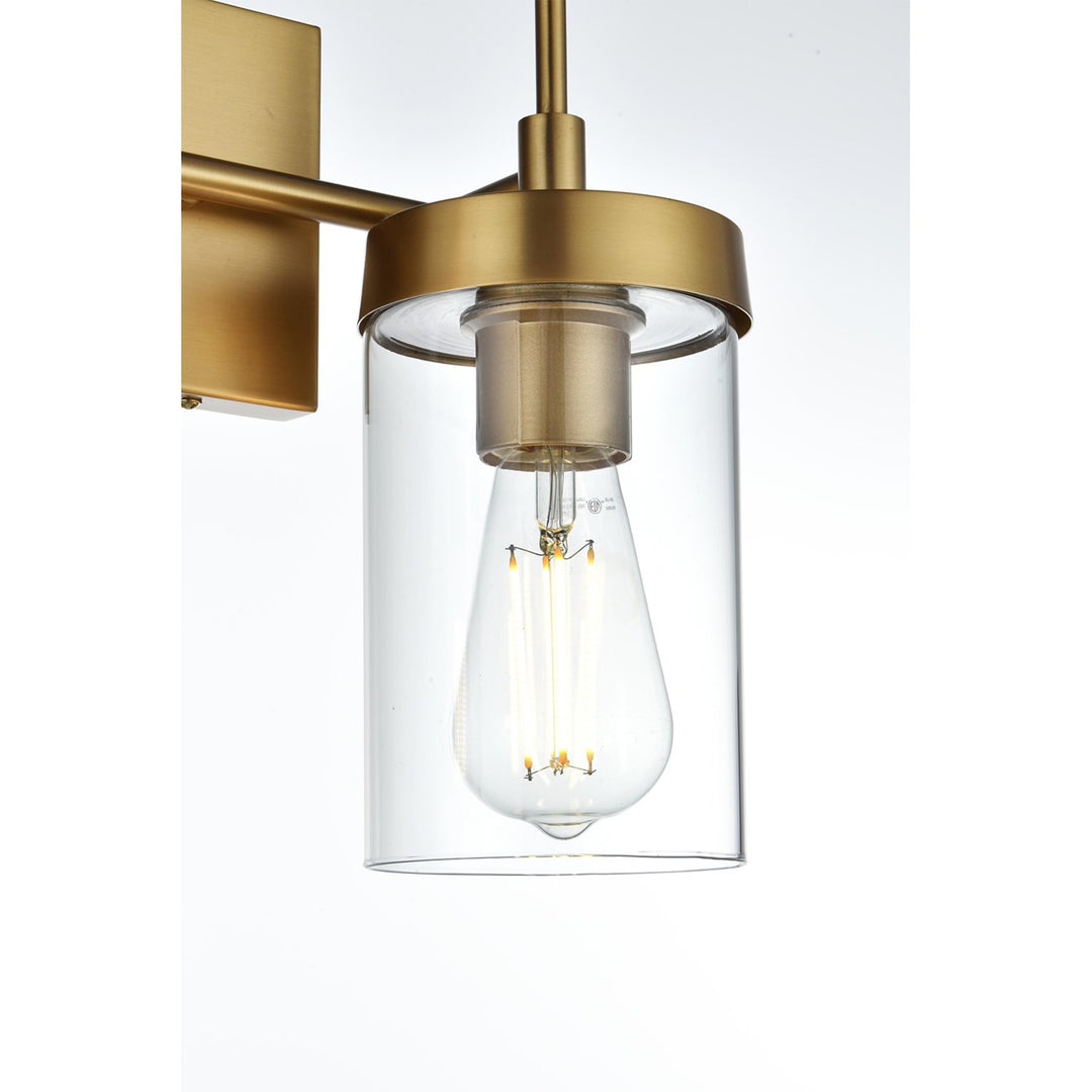 14 Inch Wall Sconce In Satin Gold - View 4 - Joshua Marshal