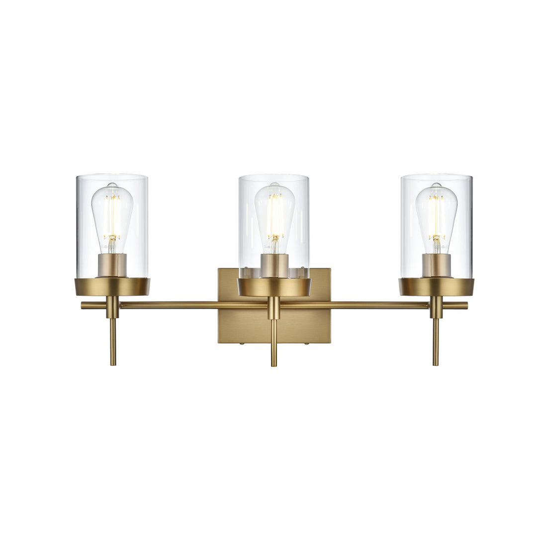 24 Inch Wall Sconce In Satin Gold - View 3 - Joshua Marshal