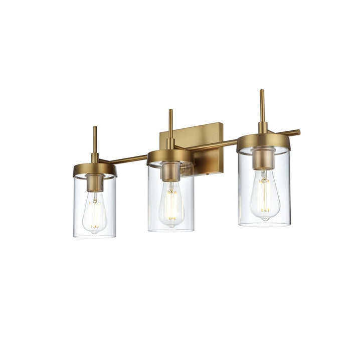 24 Inch Wall Sconce In Satin Gold - View 4 - Joshua Marshal