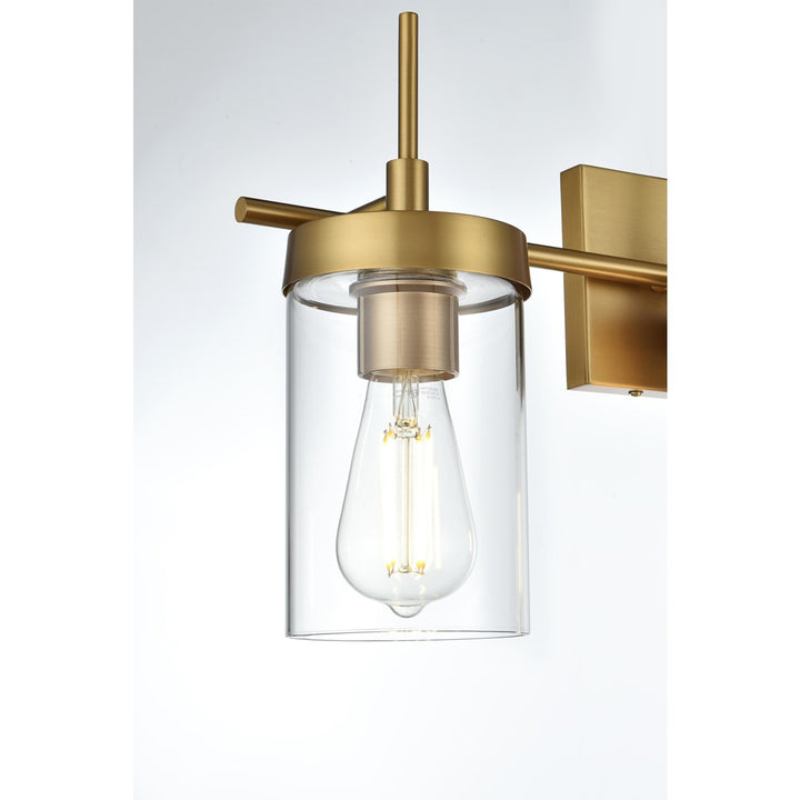 24 Inch Wall Sconce In Satin Gold - View 5 - Joshua Marshal
