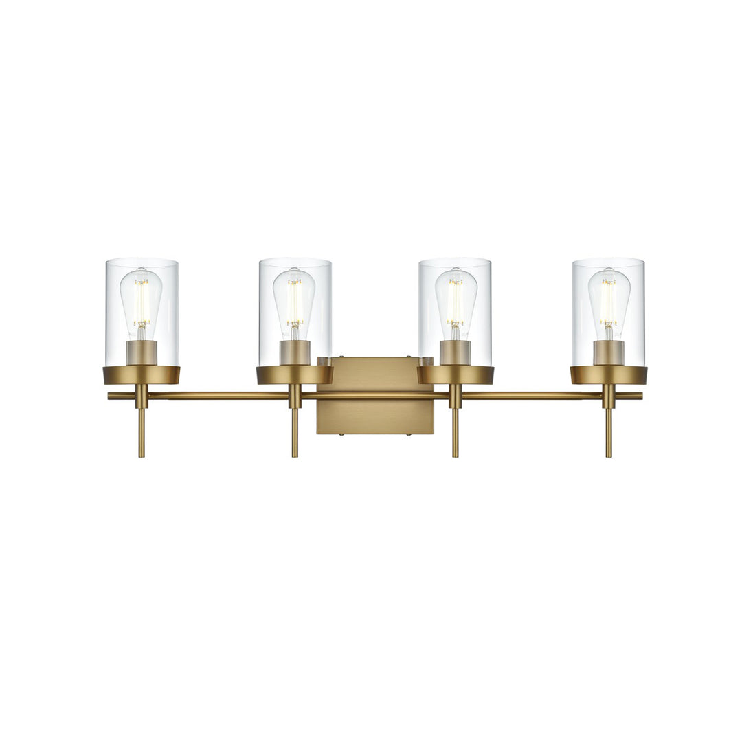 32 Inch Wall Sconce In Satin Gold - View 4 - Joshua Marshal