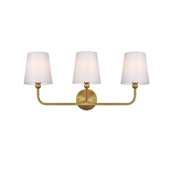 26 Inch Wall Sconce In Satin Gold - View 3 - Joshua Marshal