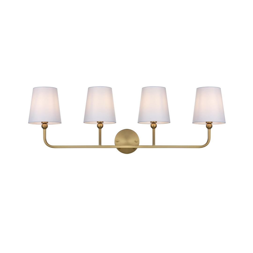 35.5 Inch Wall Sconce In Satin Gold - View 4 - Joshua Marshal