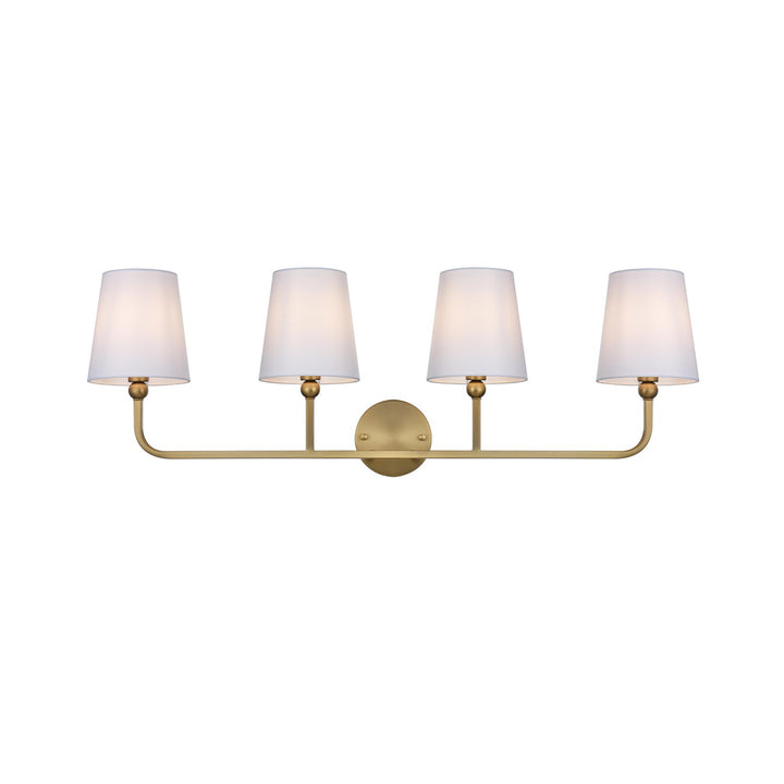 35.5 Inch Wall Sconce In Satin Gold - View 4 - Joshua Marshal