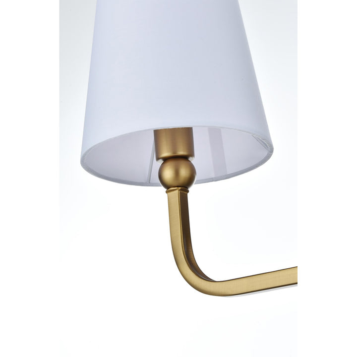 35.5 Inch Wall Sconce In Satin Gold - View 5 - Joshua Marshal