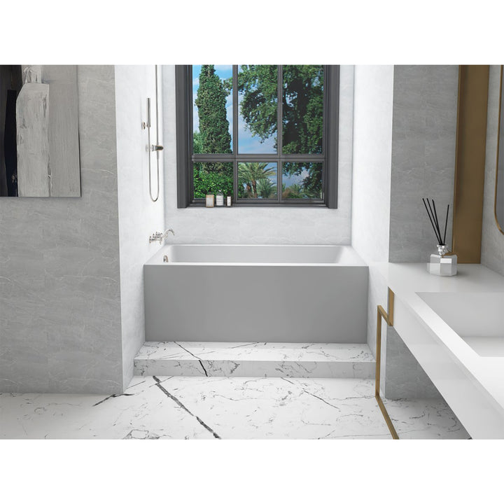 Alcove Soaking Bathtub 30X60 Inch Left Drain In Glossy White - View 2 - Joshua Marshal