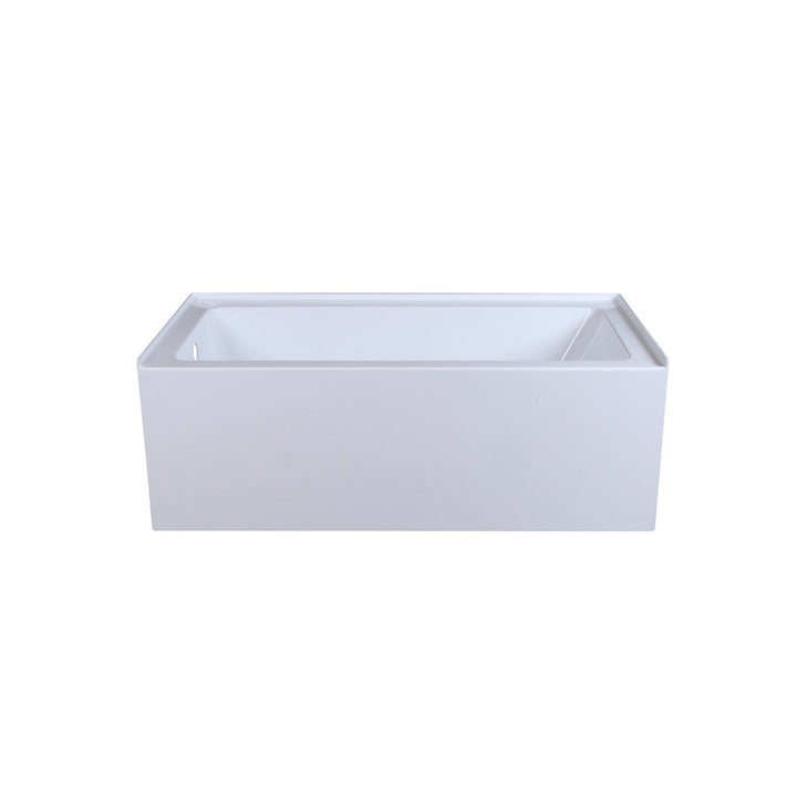 Alcove Soaking Bathtub 30X60 Inch Left Drain In Glossy White - View 3 - Joshua Marshal