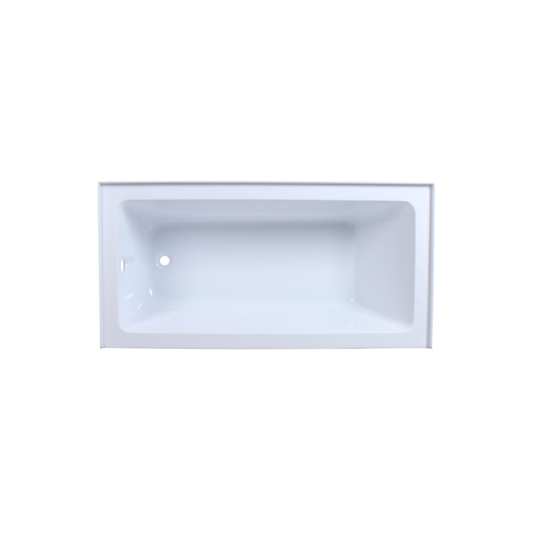 Alcove Soaking Bathtub 30X60 Inch Left Drain In Glossy White - View 4 - Joshua Marshal