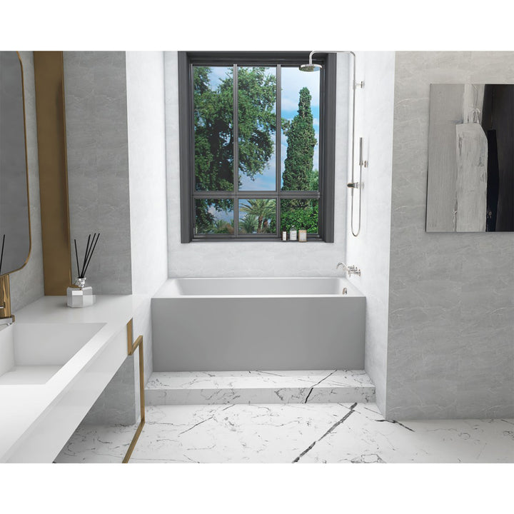 Alcove Soaking Bathtub 30X60 Inch Right Drain In Glossy White - View 2 - Joshua Marshal