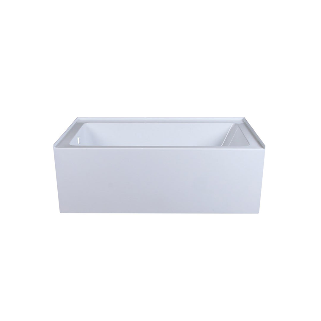 Alcove Soaking Bathtub 32X60 Inch Left Drain In Glossy White - View 3 - Joshua Marshal