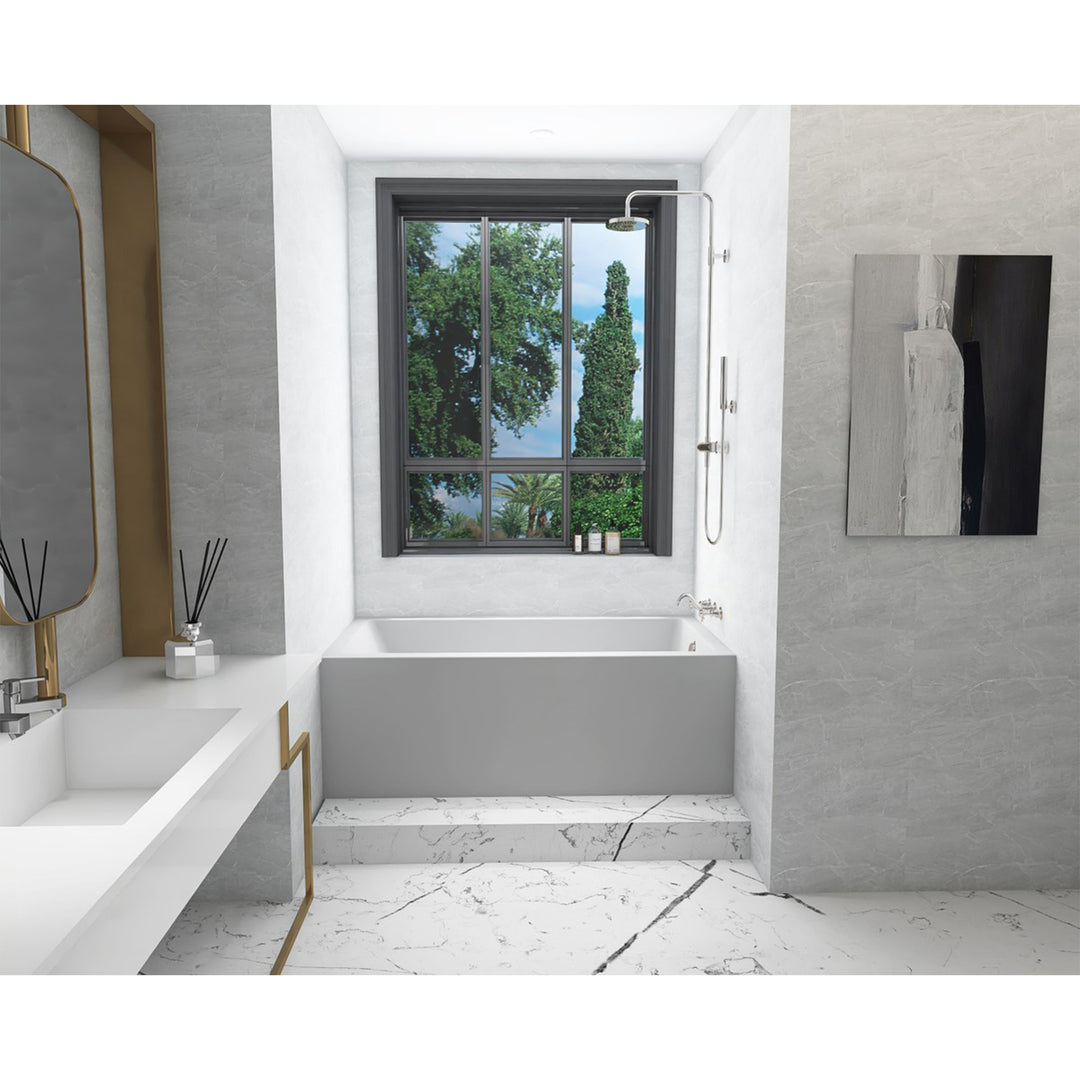 Alcove Soaking Bathtub 32X60 Inch Right Drain In Glossy White - View 2 - Joshua Marshal