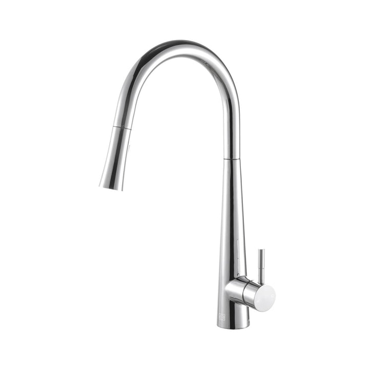 Single Handle Pull Down Sprayer Kitchen Faucet In Chrome - View 3 - Joshua Marshal