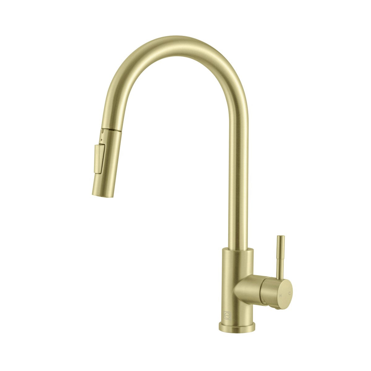 Single Handle Pull Down Sprayer Kitchen Faucet In Brushed Gold JM-856331
