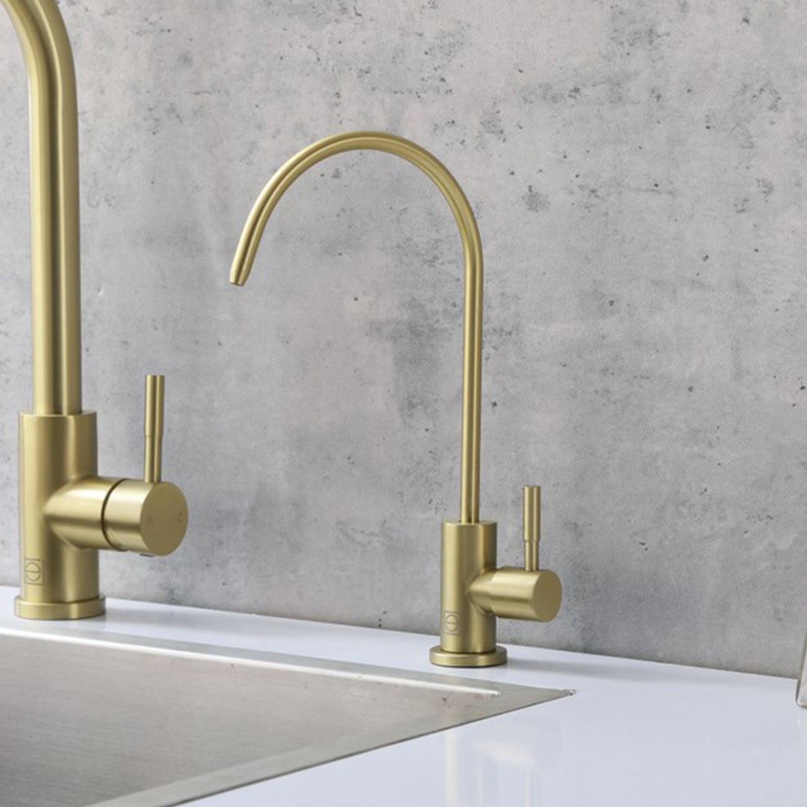 Single Handle Cold Water Dispenser In Brushed Gold Brushed Gold Finish - KITCHEN & BATH by Joshua Marshal