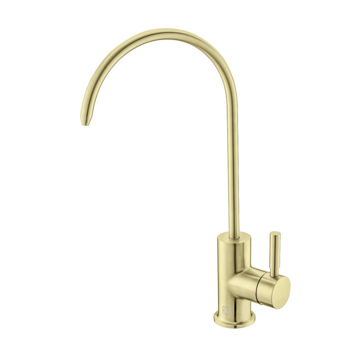 Single Handle Cold Water Dispenser In Brushed Gold - View 3 - Joshua Marshal