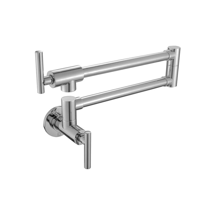 Wall Mounted Pot Filler In Brushed Nickel - View 3 - Joshua Marshal