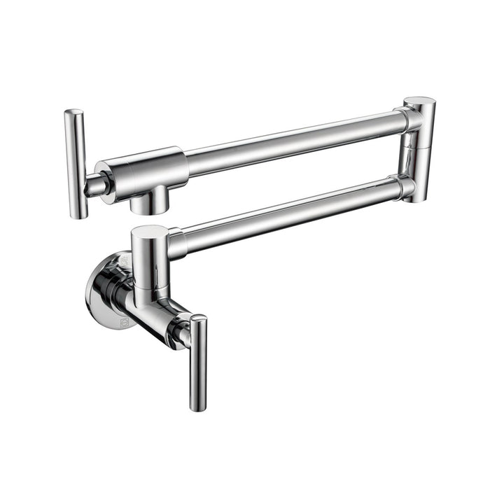 Wall Mounted Pot Filler In Chrome - View 3 - Joshua Marshal