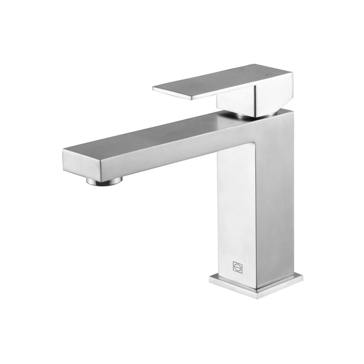 Single Hole Single Handle Bathroom Faucet In Brushed Nickel - View 3 - Joshua Marshal