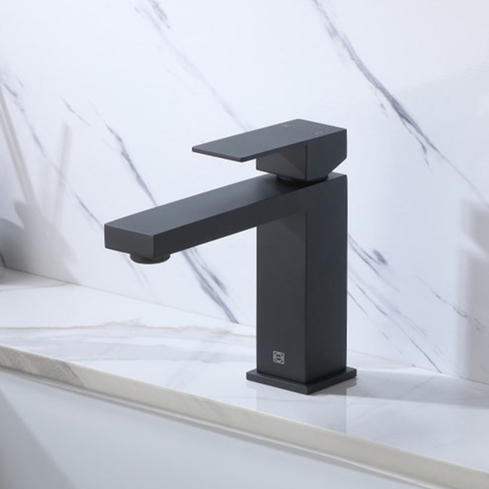 Single Hole Single Handle Bathroom Faucet In Matte Black Matte Black Finish - KITCHEN & BATH by Joshua Marshal