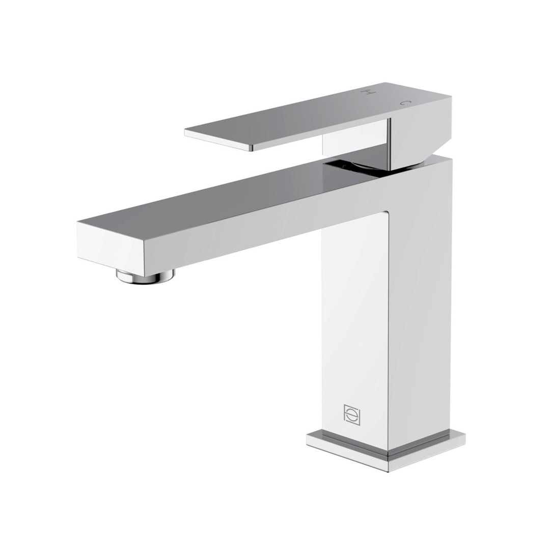 Single Hole Single Handle Bathroom Faucet In Chrome - View 3 - Joshua Marshal