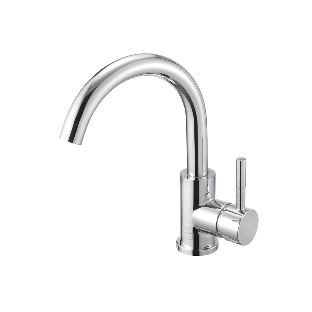Single Hole Single Handle Bathroom Faucet In Chrome - View 3 - Joshua Marshal