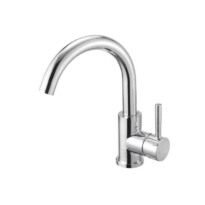 Single Hole Single Handle Bathroom Faucet In Chrome - View 3 - Joshua Marshal
