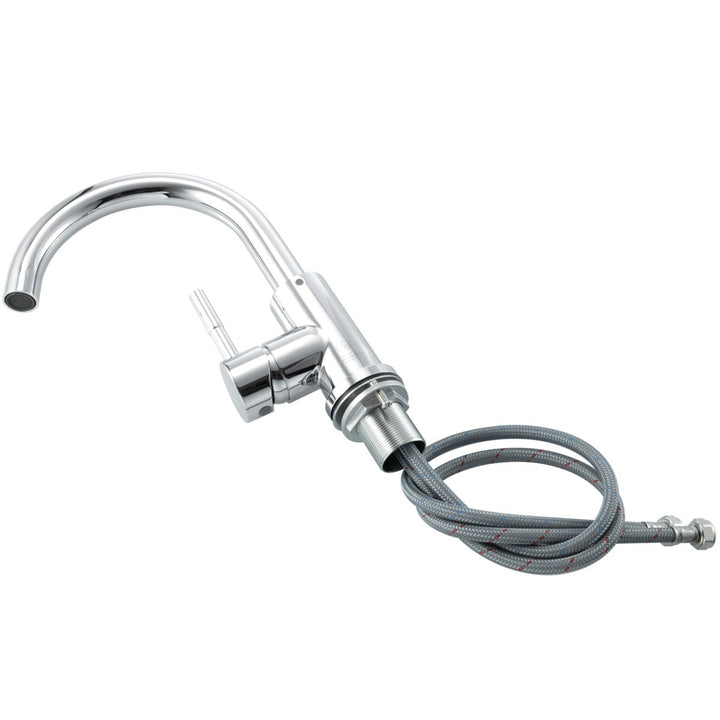 Single Hole Single Handle Bathroom Faucet In Chrome - View 5 - Joshua Marshal