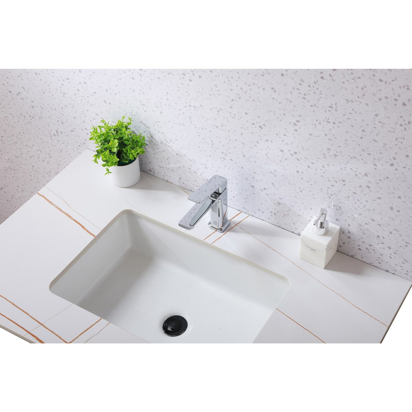 Single Hole Single Handle Bathroom Faucet In Chrome - View 2 - Joshua Marshal