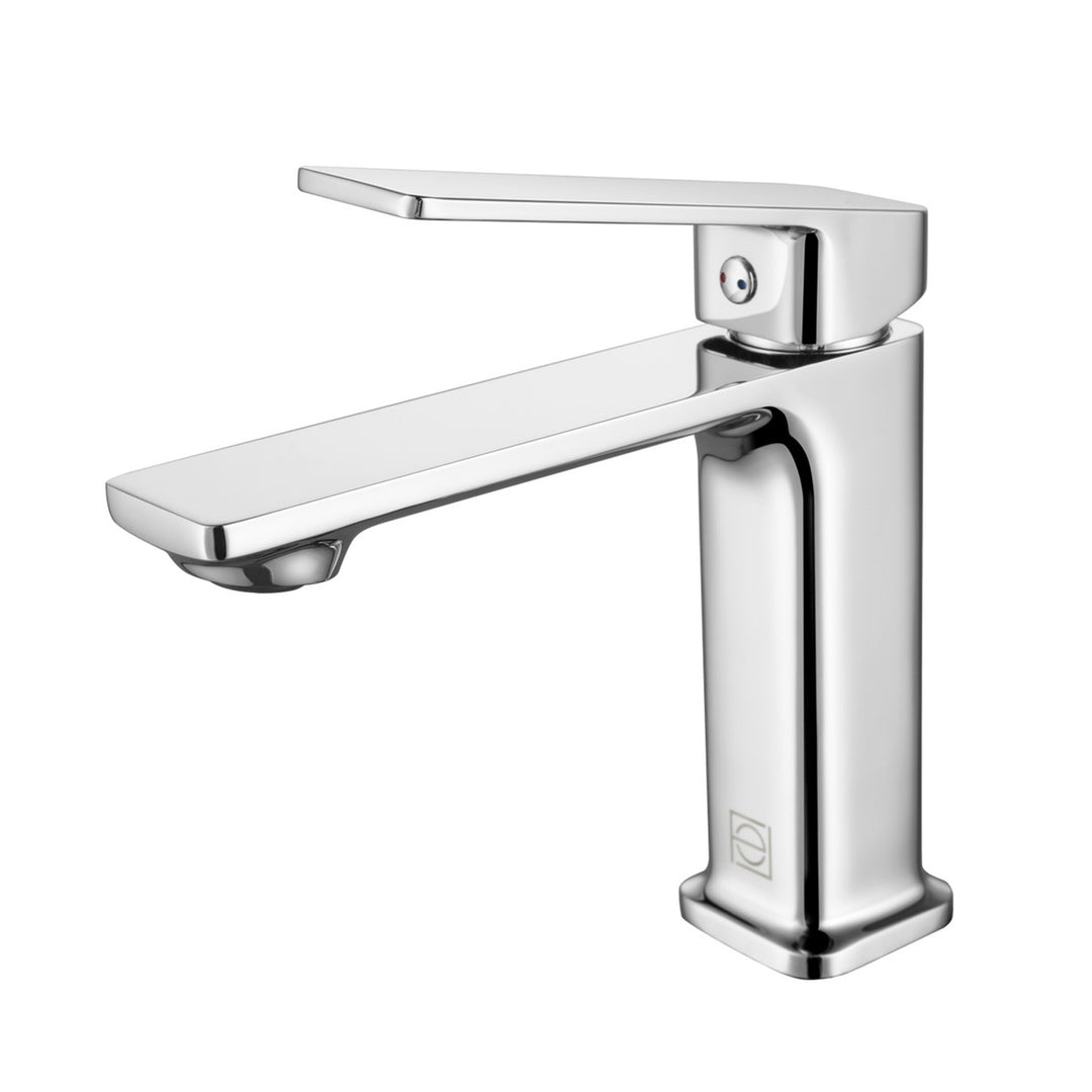 Single Hole Single Handle Bathroom Faucet In Chrome - View 3 - Joshua Marshal