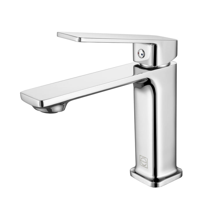 Single Hole Single Handle Bathroom Faucet In Chrome - View 3 - Joshua Marshal