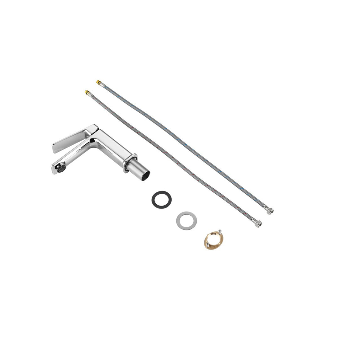 Single Hole Single Handle Bathroom Faucet In Chrome - View 4 - Joshua Marshal