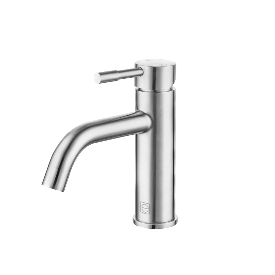 Single Hole Single Handle Bathroom Faucet In Brushed Nickel - View 3 - Joshua Marshal