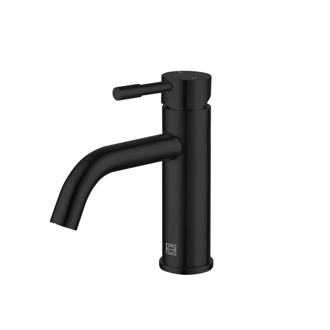 Single Hole Single Handle Bathroom Faucet In Matte Black - View 3 - Joshua Marshal
