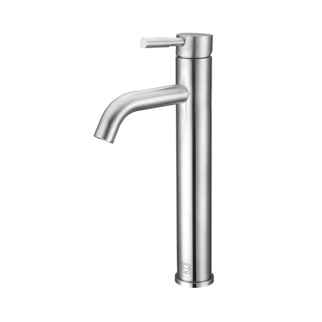 Single Hole Single Handle Bathroom Faucet In Brushed Nickel - View 3 - Joshua Marshal