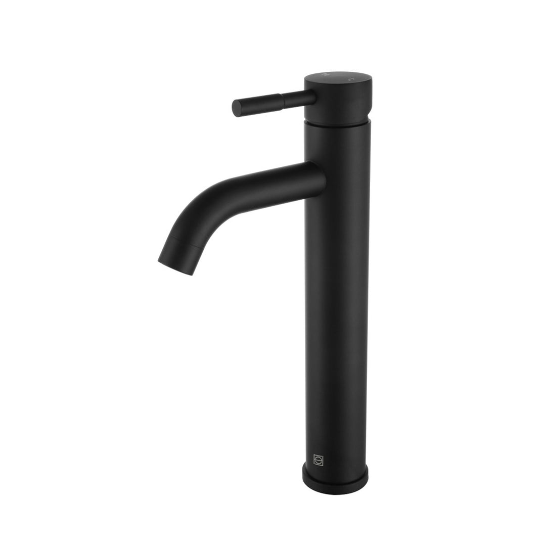 Single Hole Single Handle Bathroom Faucet In Matte Black - View 3 - Joshua Marshal