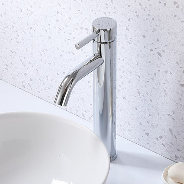 Single Hole Single Handle Bathroom Faucet In Chrome Chrome Finish - KITCHEN & BATH by Joshua Marshal