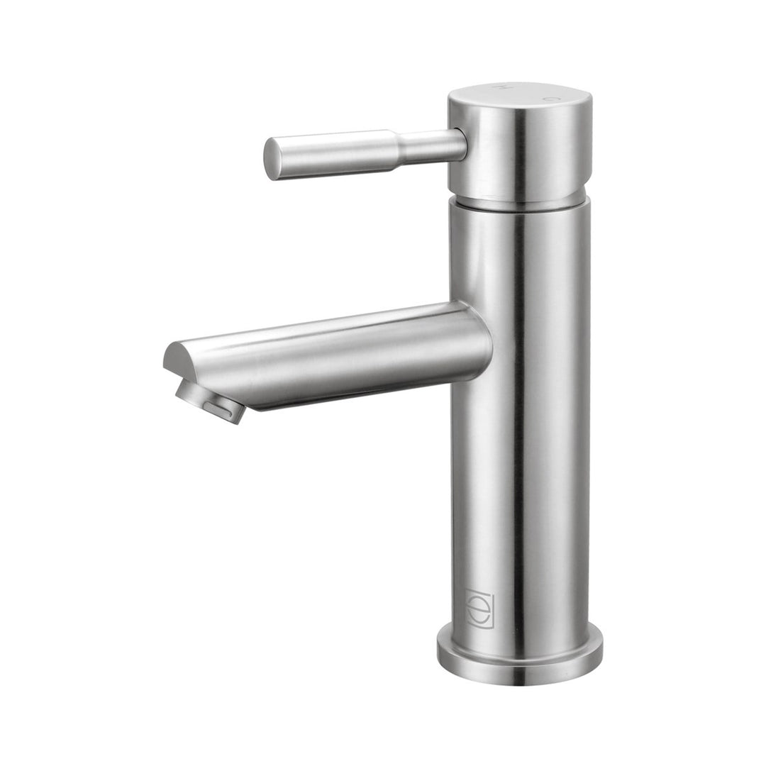 Single Hole Single Handle Bathroom Faucet In Brushed Nickel - View 3 - Joshua Marshal
